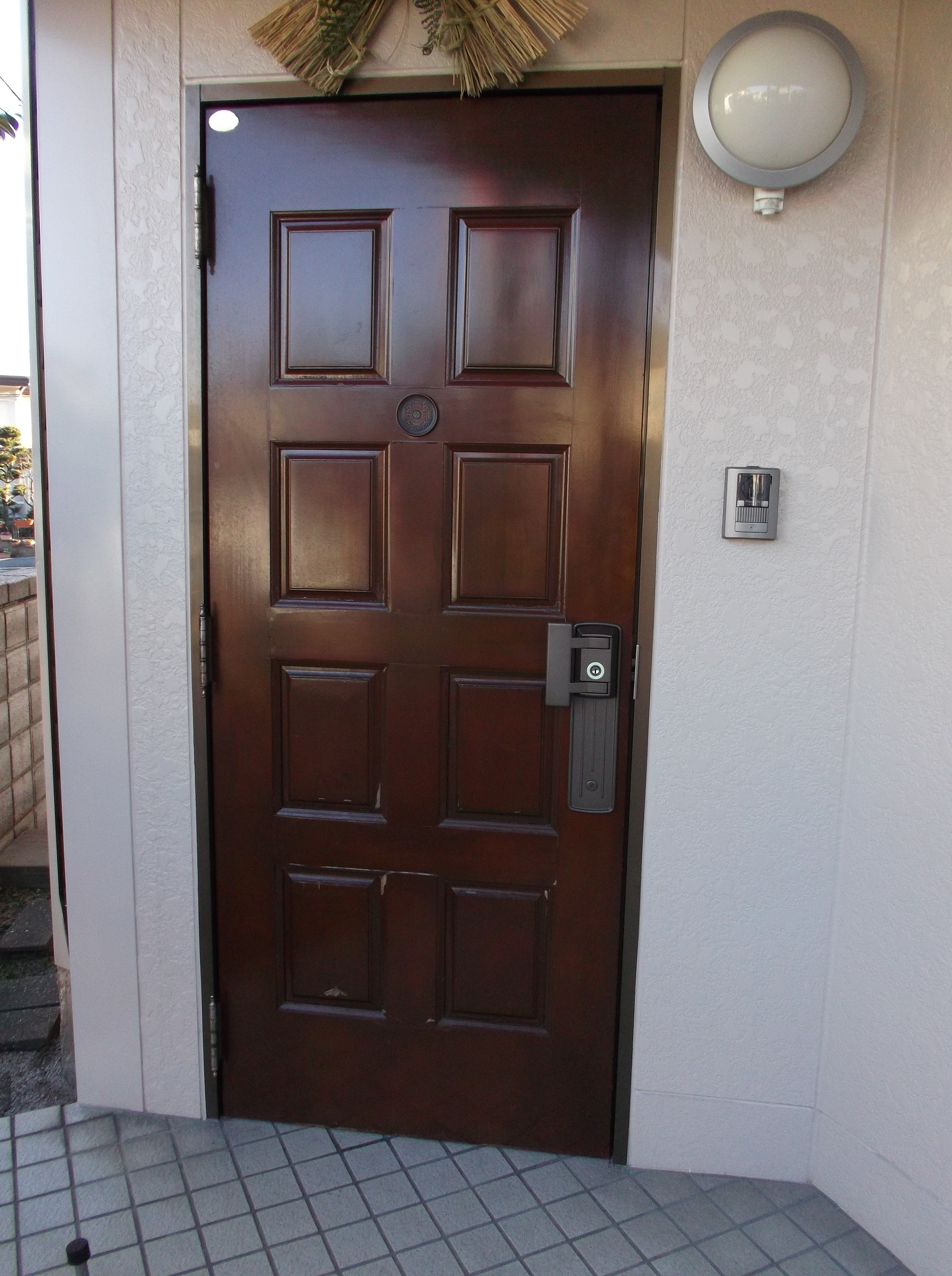 木製 玄関 ドア 塗装 Diy