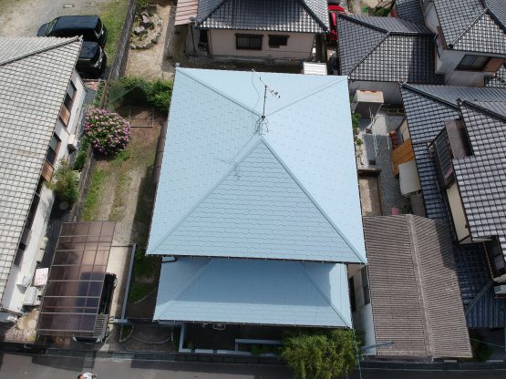 糟屋郡須恵町屋根塗装完成